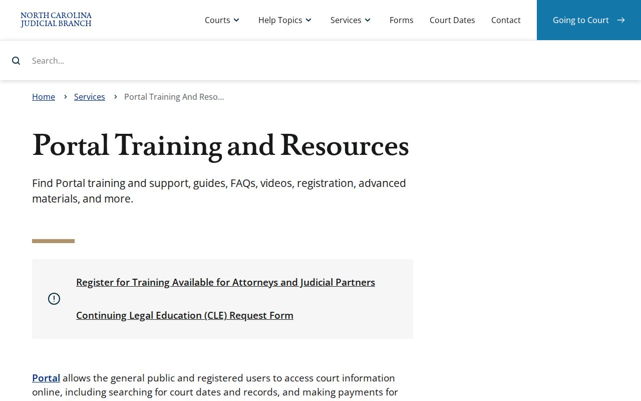 Iredell County criminal case search training for eCourts Portal