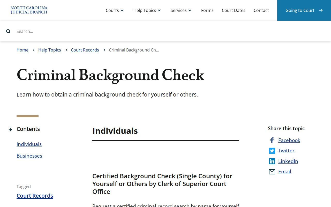 Certified Iredell County criminal court case search instructions